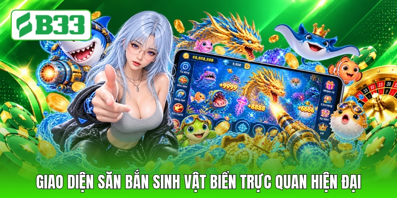 Giao diện săn bắn sinh vật biển trực quan hiện đại